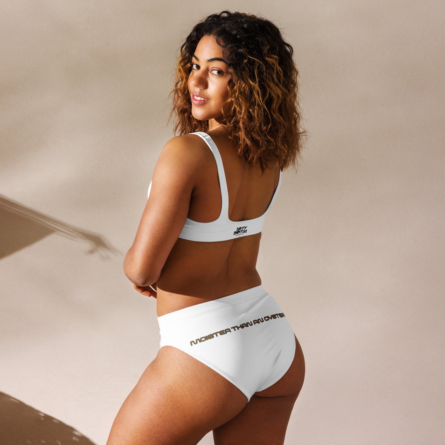 MOIST OYSTER Two Piece High-Waisted Bikini
