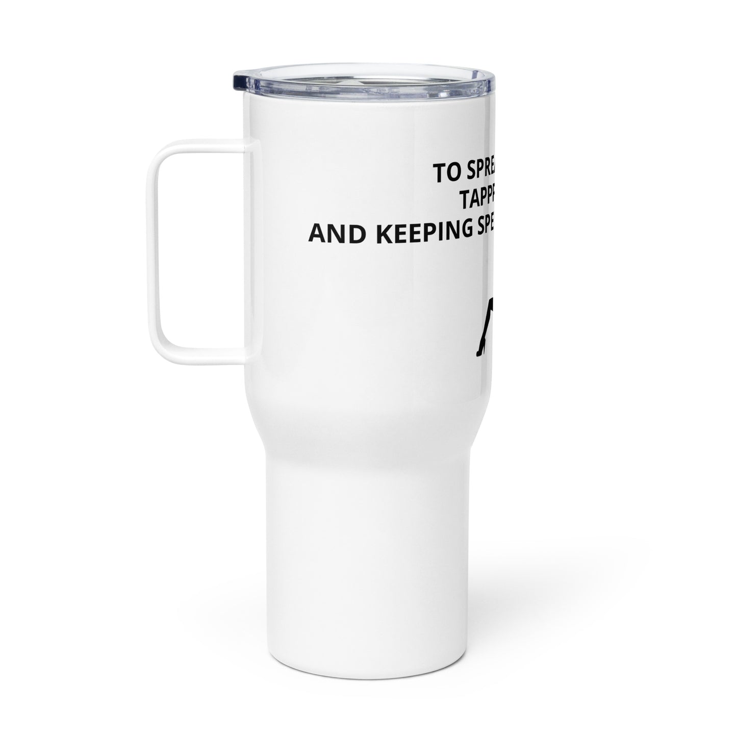 RED, WHITE AND SPREAD EM' Travel mug